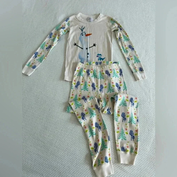 Hanna Andersson Olaf Pajama Set 120cm US 6-7 - Picture 1 of 6